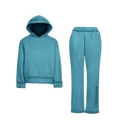 TEAL Acid Wash Tracksuit